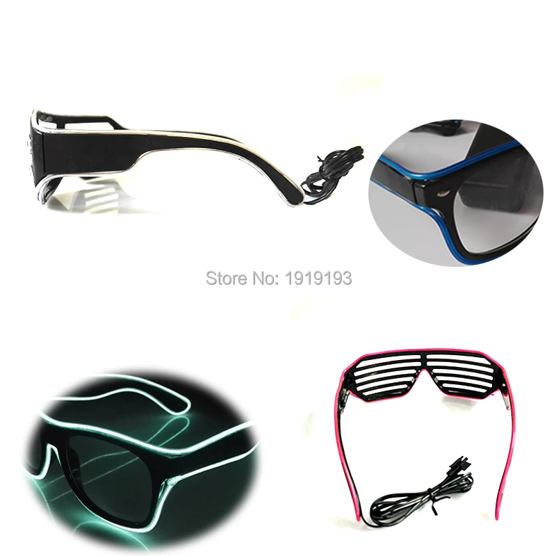 10 видов цветов привлекательные неоновые Светодиодные лампы 100 шт. опт очки с