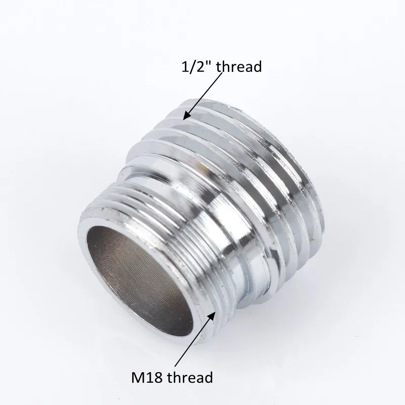 Переходник из нержавеющей стали с наружной резьбой 1/2 "на M18 1 шт.|Соединители