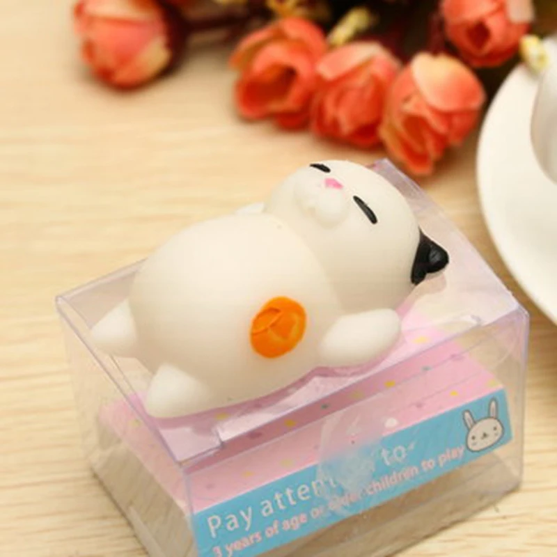 Mochi кошка котенок телефон ремешки Мягкая игрушка резиновая декомпрессия