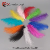 factory 100pcs 4 6 inches 10 15 cm chicken plumes turkey marabou feathers for carnival diy feathers craft