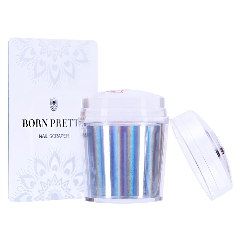 BORN PRETTY Symphony голографический прозрачный желе голова Stamper скребок ногтей штамповка