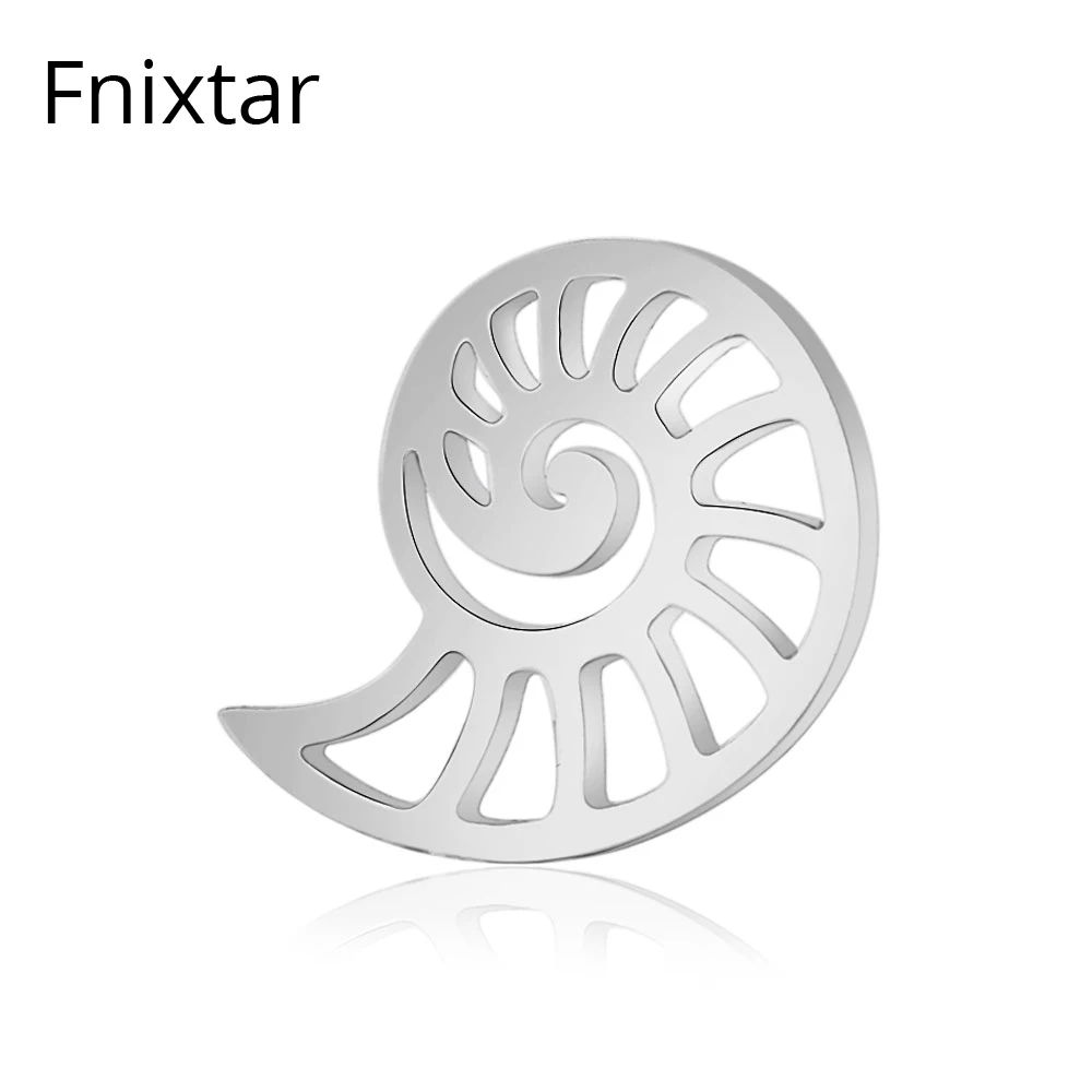 Модные амулеты Fnixtar из нержавеющей стали с полыми животными подвеска сделай сам