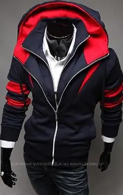 The New Autumn/winter new style men's zip up Casual coats Cardigan Contrast fake two piece sweater Hoodies 2 Colors M-XXL H353 | Мужская