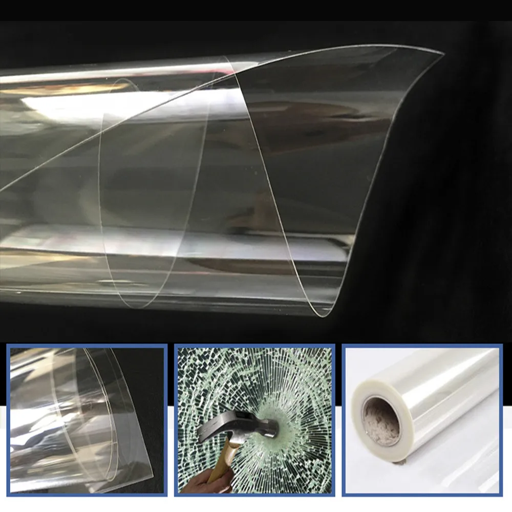 4 мил толщина один рулон защитная пленка защита эффект Окна Пленка клейкая машина