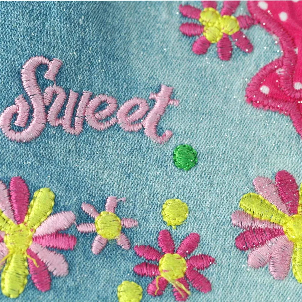 Юбка для девочек детская джинсовая юбка с цветочной вышивкой MH2358|skirts for girls|baby