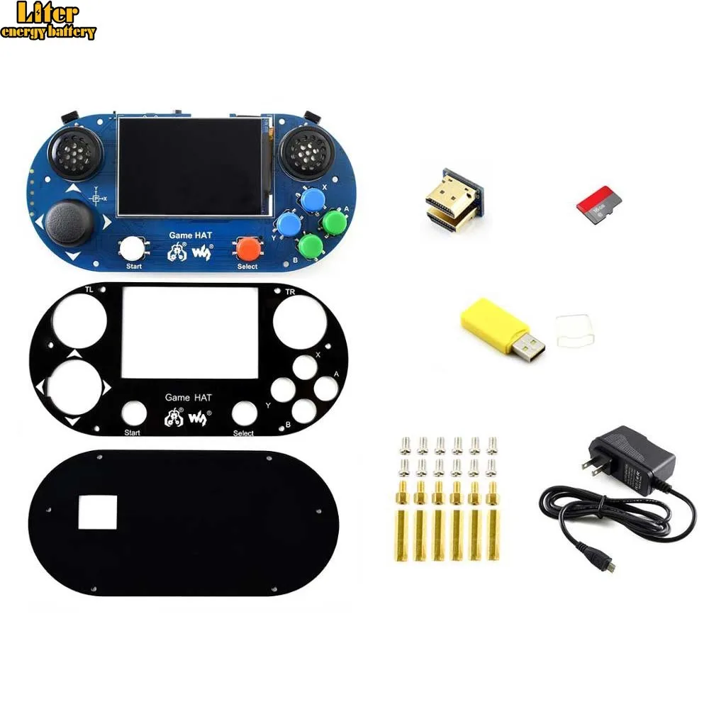 Набор аксессуаров (тип G) для Raspberry Pi включая игровую шляпу карту Micro SD адаптер