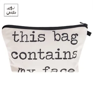 Косметичка Who Cares с принтом персонажа, органайзер, сумочка, чехол, дорожный аксессуар, женская косметичка