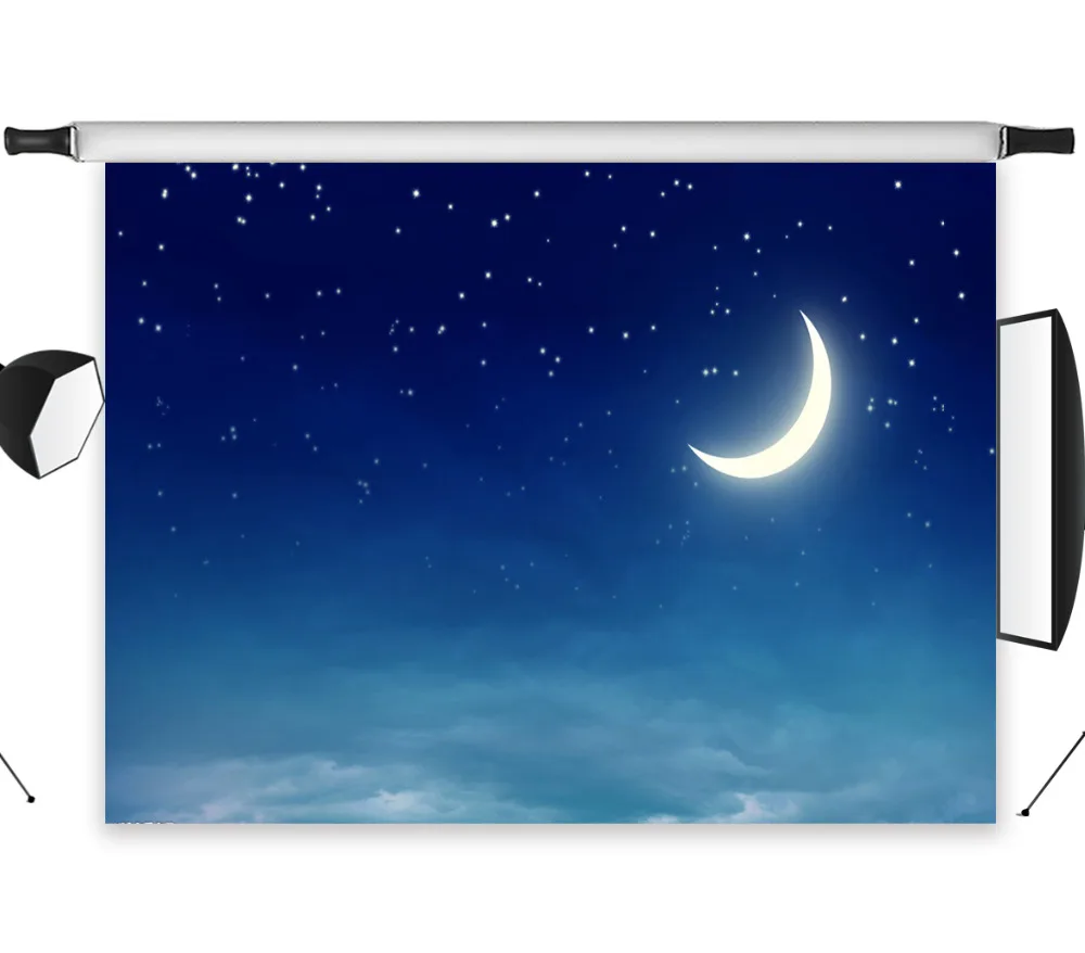 LB полиэстер и винил фото Фон фотографии фоны для фотостудии лунный свет звездное