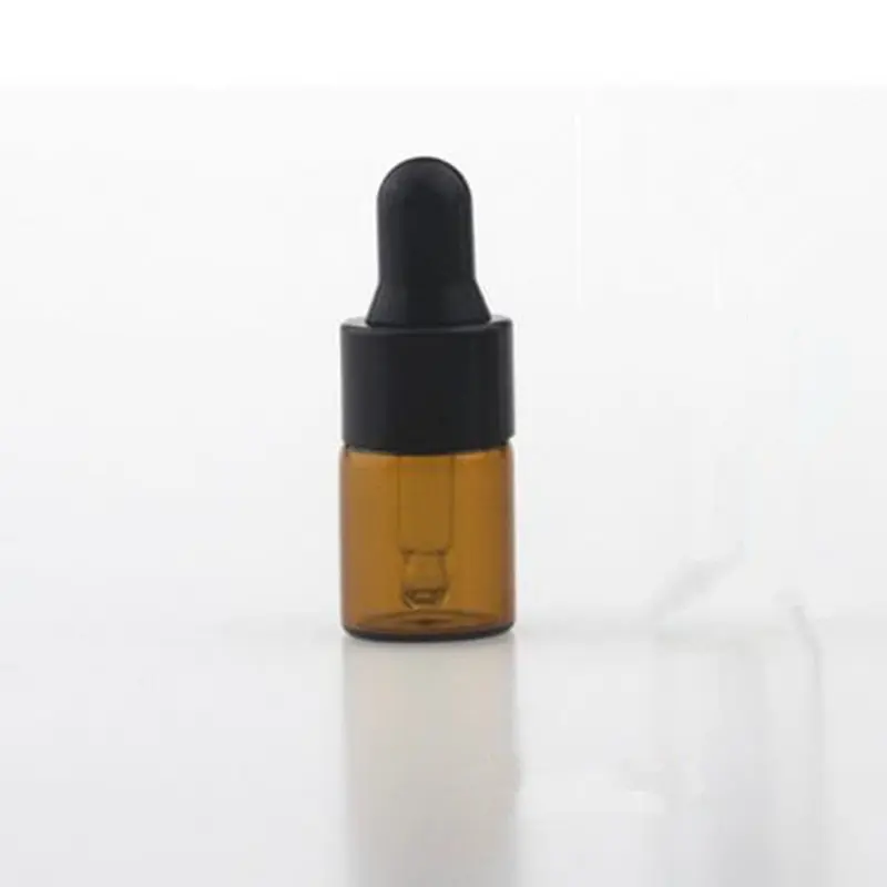 1 мл 2 3 бутылка из коричневого стекла с пипеткой маленькая для эфирного масла