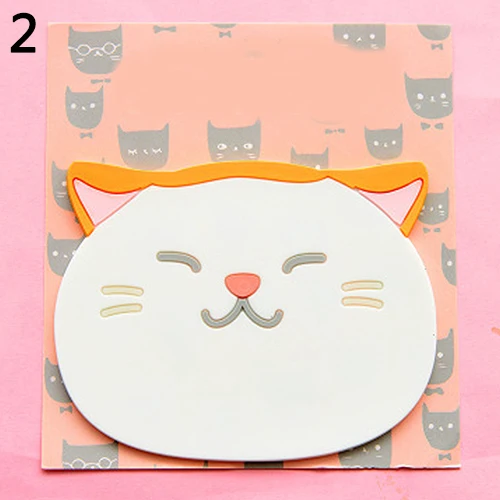 Cute Cat Pattern Silicone Insulation Placemat Coaster Cup Bowl Mat Lovely Home Decor | Дом и сад