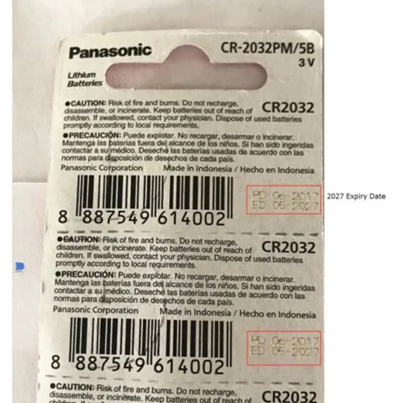 1 шт. PANASONIC CR2032 2032 3V Высокопроизводительные кнопочные батареи