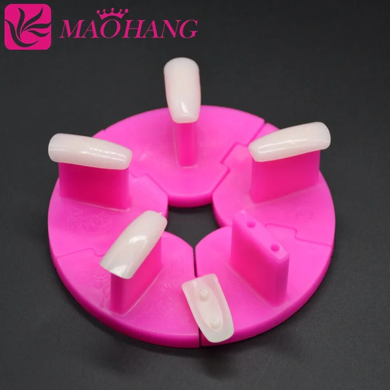 Новый круглый пластиковый компллот MAOHANG для салонов дизайна ногтей насадки