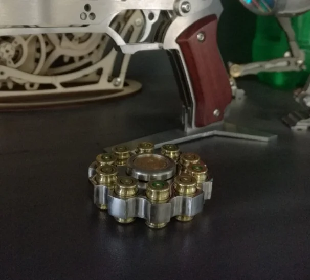 handmade Fingertip gyroscope left wheel finger gyro creative metal model science educational equipment | Канцтовары для офиса и