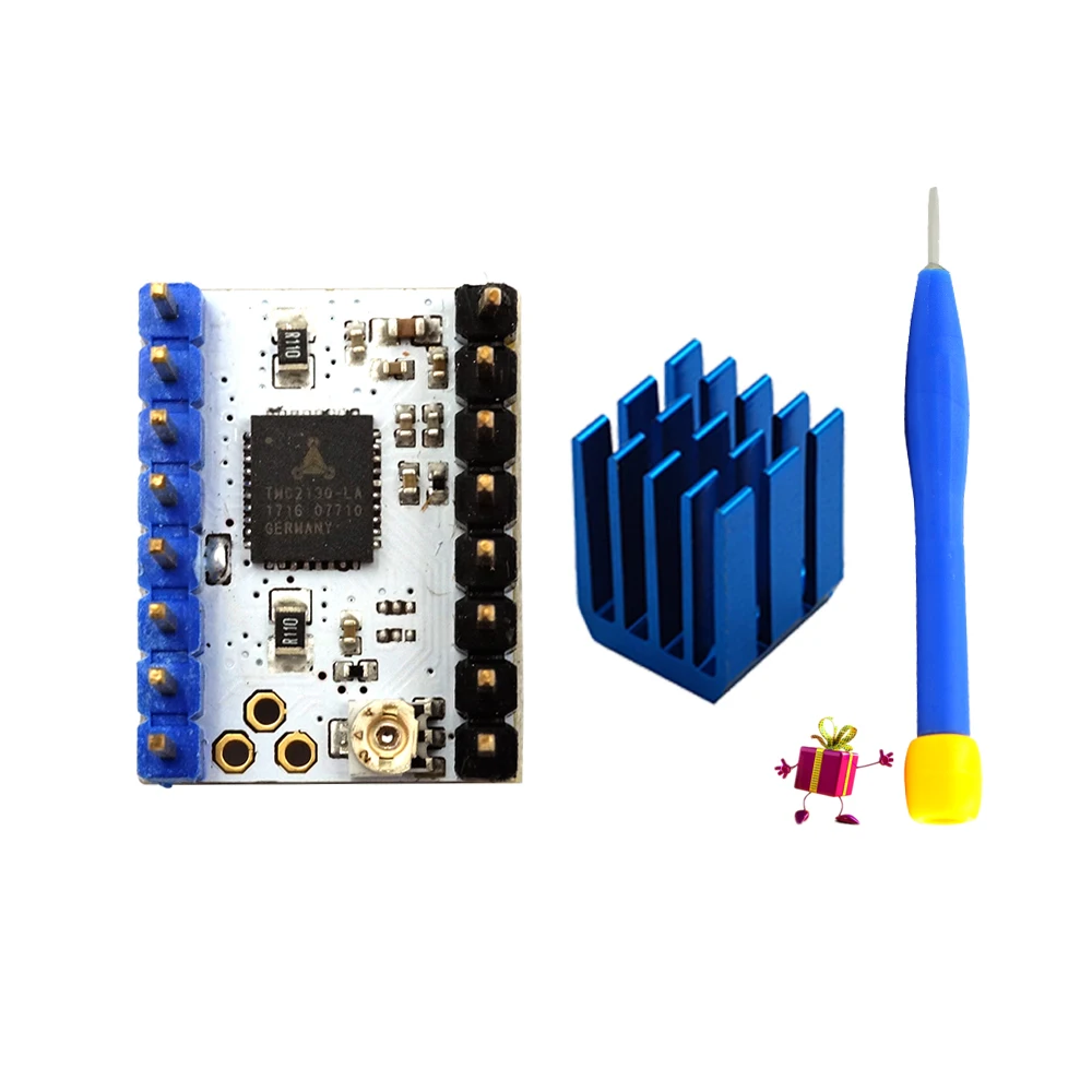 4 шт. 2130 /TMC 2130 V1.1 Stepstick шаговый двигатель драйвер SPI с теплоотвода ультра-бесшумный отличный заменить TMC2130 V1.0