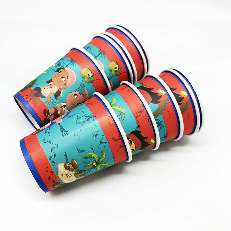 10 шт./лот чашки для пиратской тематики товары вечеринок на день рождения