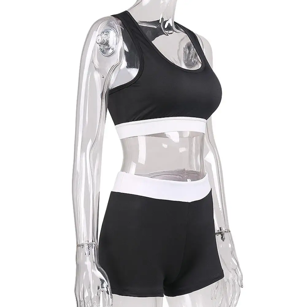 Двухцветный соединять Фитнес для занятий йогой и бегом юных девушек ТЕННИСНАЯ