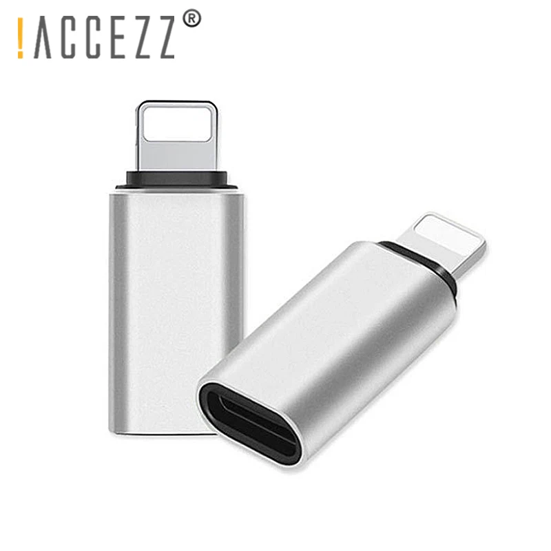 ACCEZZ адаптер типа OTG-C женский для освещения Мужской Для Apple адаптер для iphone X XS XR 8 7 Plus мини usb-зарядное устройство для синхронизации конвертер
