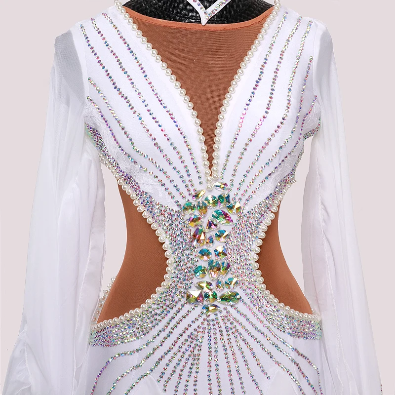 Новое платье для бальных танцев на заказ стандартные платья конкурса MD1108|Бальные