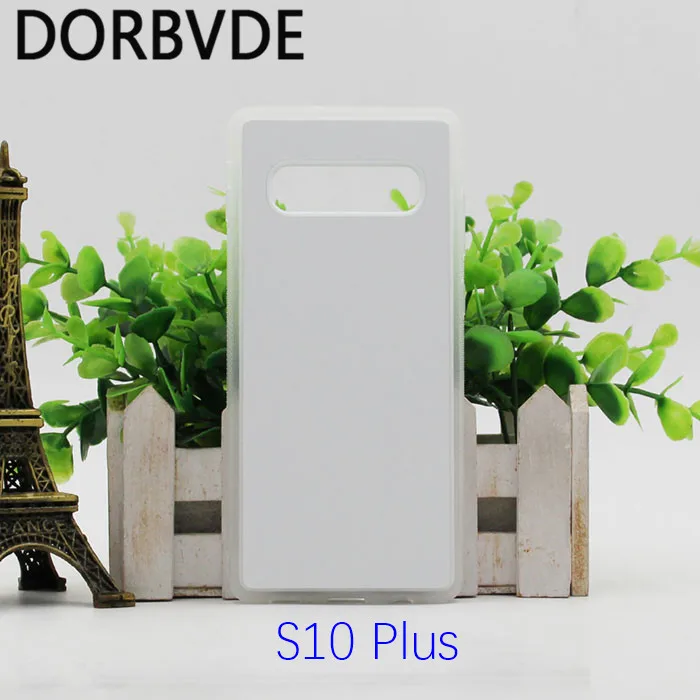 2D сублимационная Резина TPU+ PC пустая задняя крышка для samsung S10 lite S10 Plus с клеем и пластинами 200 шт./лот