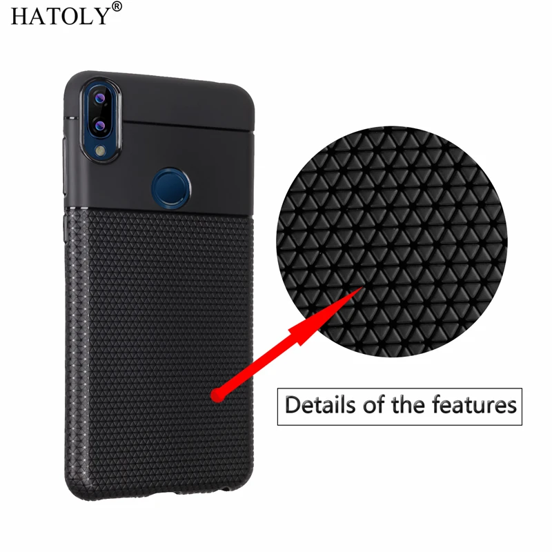 Hatoly для Coque Asus Zenfone Max Pro M1 случае Треугольники узор матовый TPU крышка ZB601KL ZB602KL X00TD |