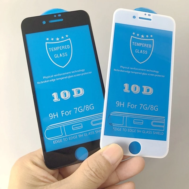 Gourde 10D Защитное стекло для iPhone 6 6S 7 8 plus X XS Защитное стекло для iPhone 7 6 X XR XS MAX защита экрана XR