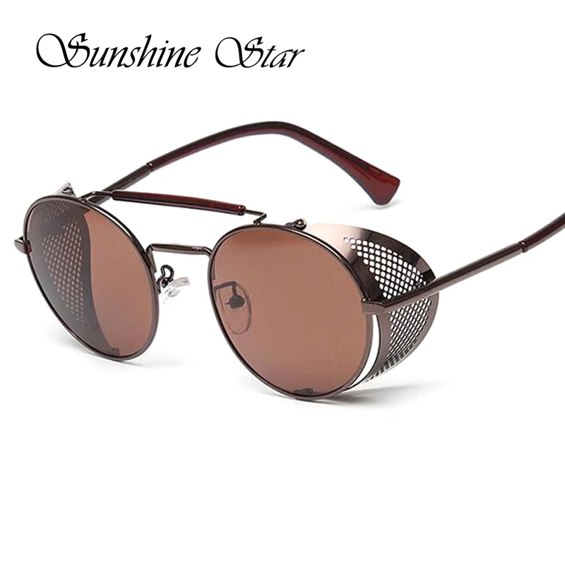 PAWXFB новые модные готические стимпанк очки Брендовые дизайнерские зеркальные для