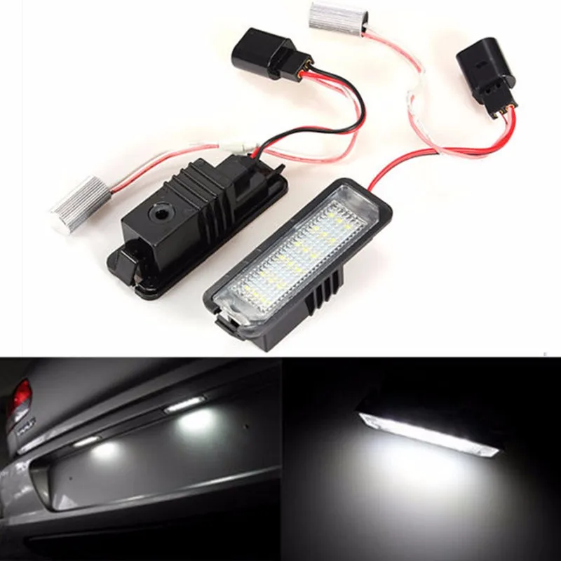 2 шт. светодиодные чипы 18 SMD для номерного светильник ка VW/Golf Mk4/MK5/Passat/Polo|passat