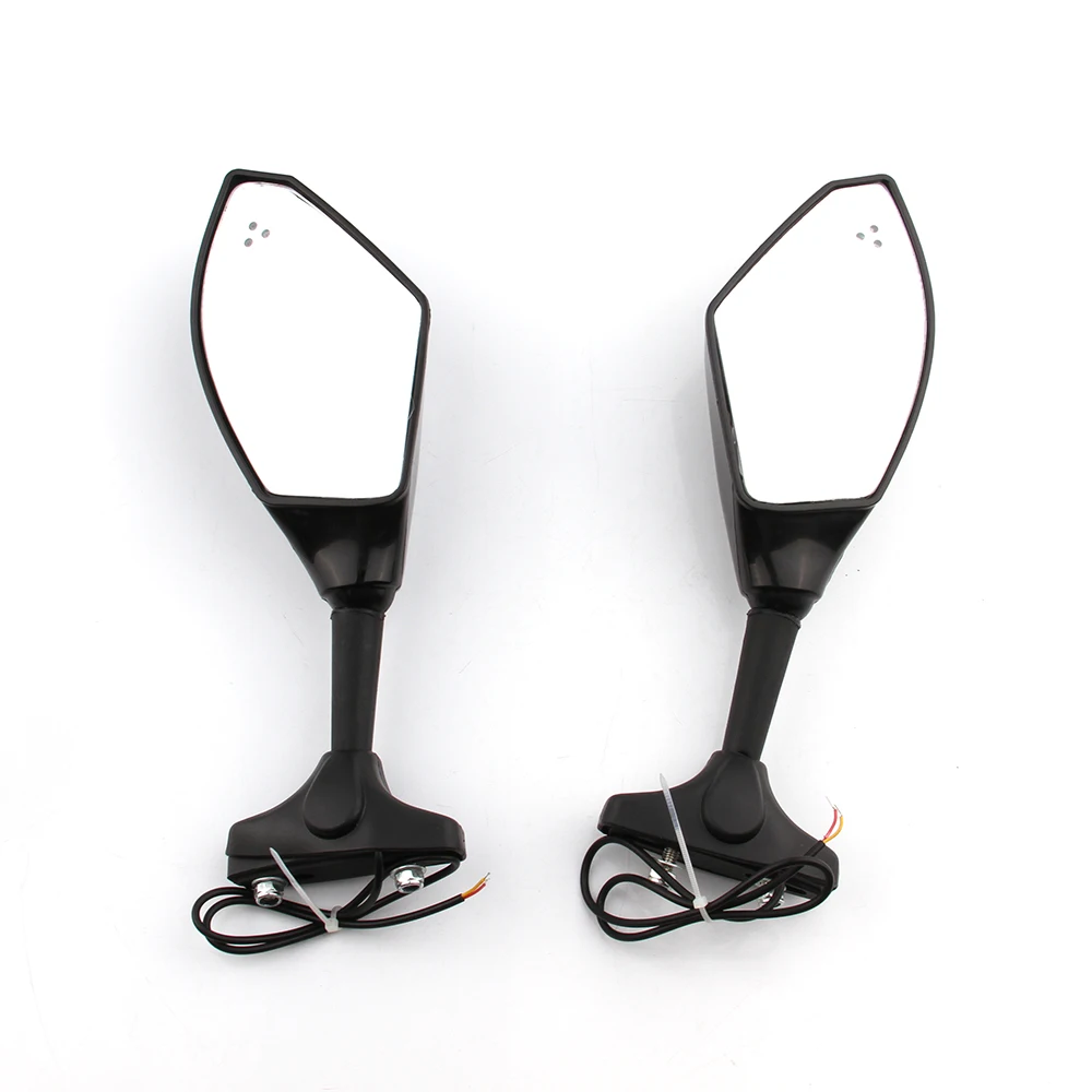 Мотоцикл LED поворотники заднего вида боковое зеркало для Honda Kawasaki Suzuki Yamaha Ducati monster