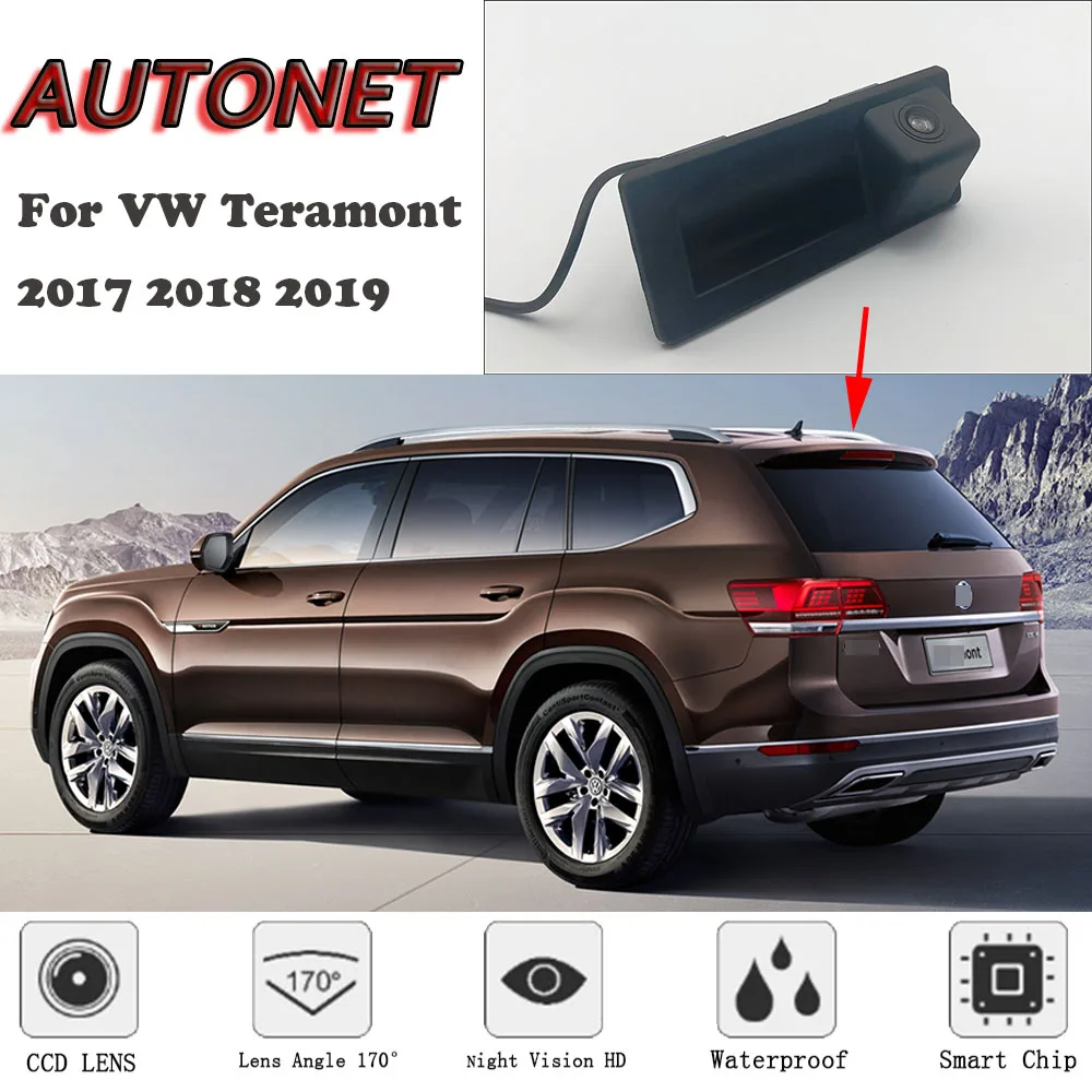 Автомобильная камера заднего вида для Volkswagen VW Teramont 2017 2018/оригинальный заводской