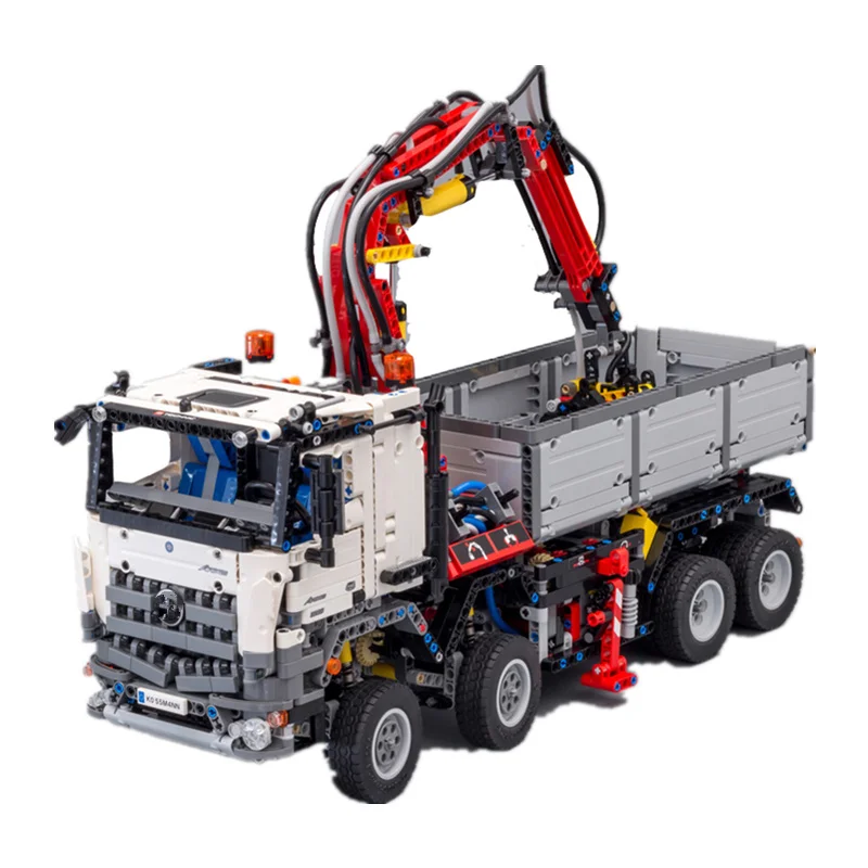 Совместим с городскими RC грузовиками Technic Big Mack модель грузовика строительные блоки Тяжелая строительная техника