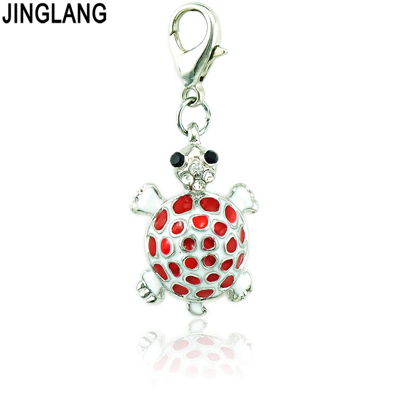 JINGLANG микс распродажа подвеска красная рыба Краб Животное Лобстер застежка