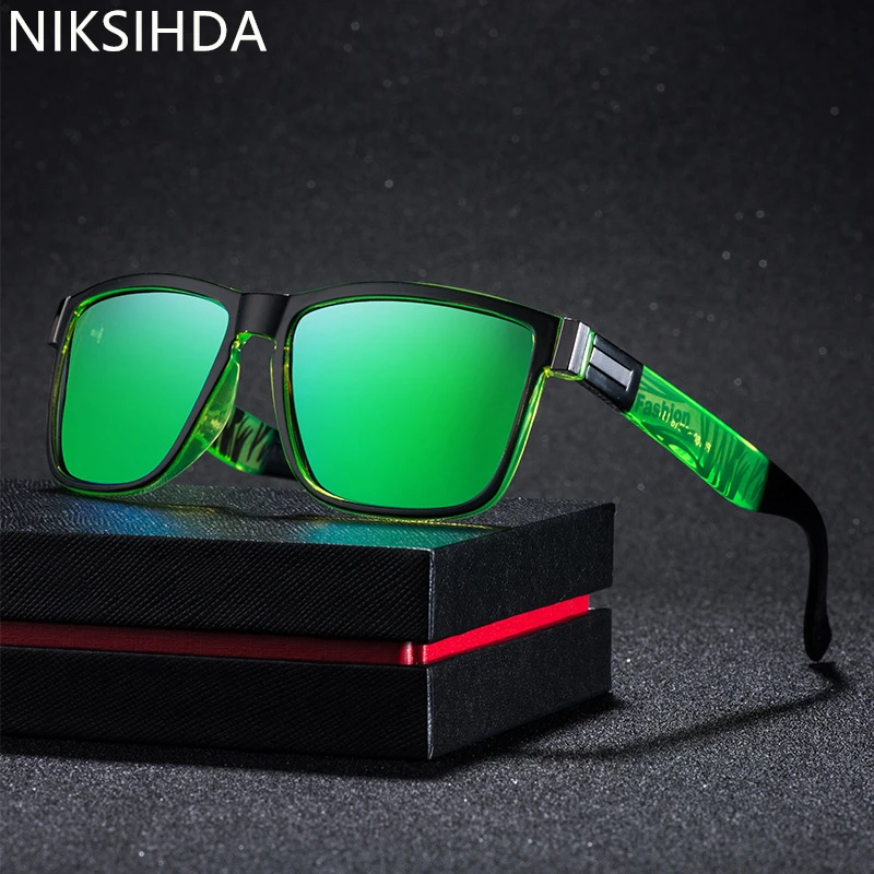 

NIKSIHDA 2019 European and American popular sport men Polarized Sunglasses UV400 driving Sunglasses