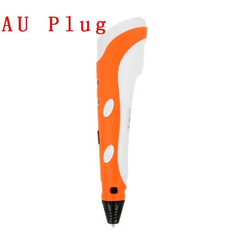 orange Centechia ABS/PLA DIY умная 3D Ручка 3D Ручка для рисования ручка принтера с бесплатной нитью креативный подарок для детей дизайн живопись - Цвет: orange
