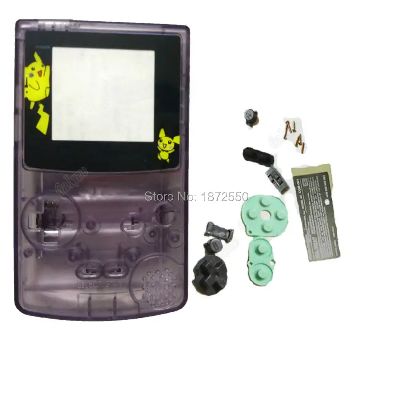 Лидер продаж кристально-фиолетовый корпус для игрового чехла GameboyGBC чехол с