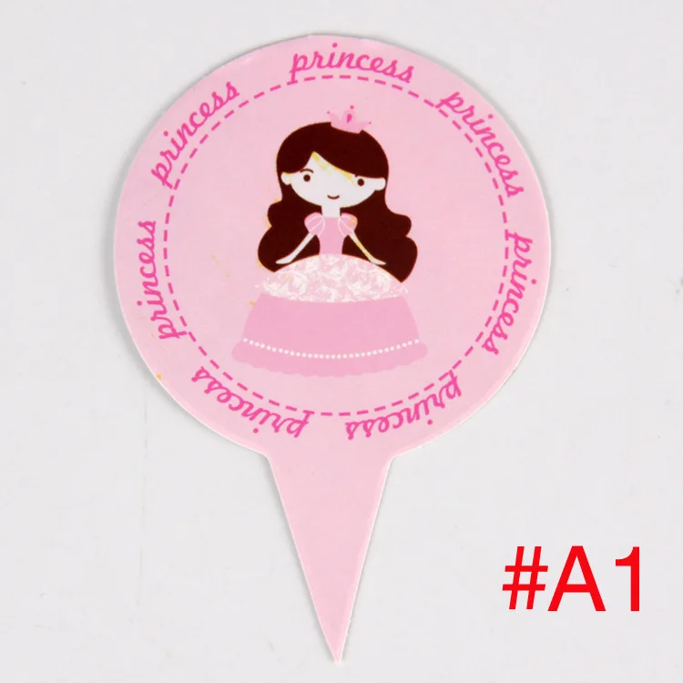 Милые флажки для торта на день рождения 50 шт./лот украшение открытка дня карта