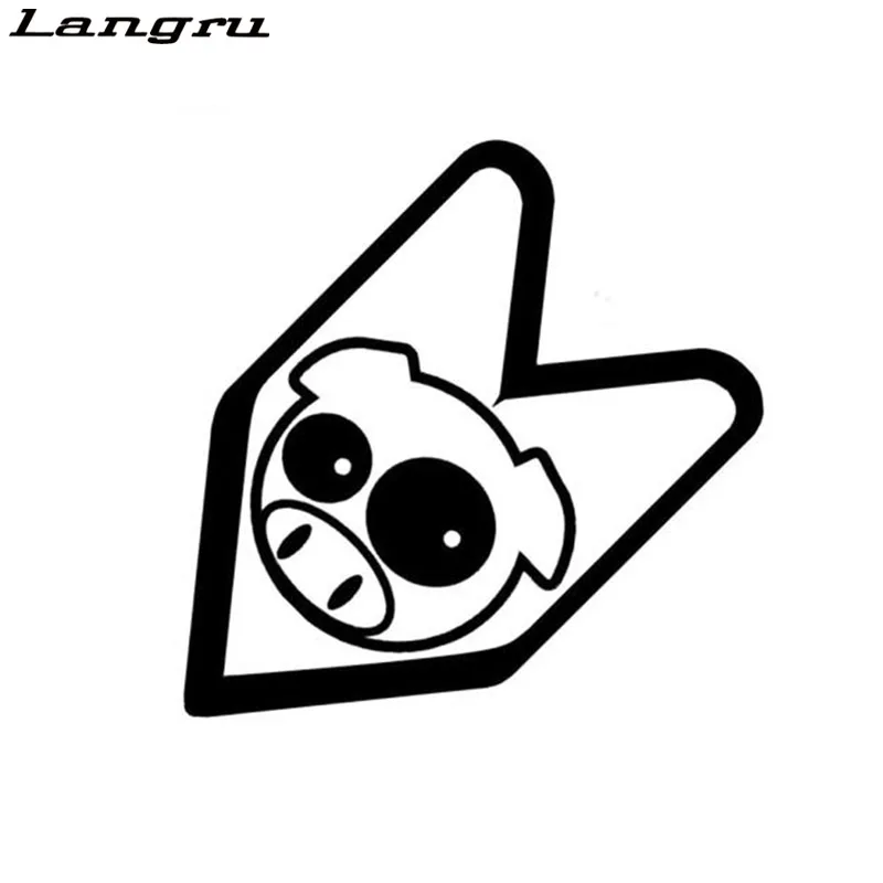 Langru Wakaba BadgePig Piggy Виниловая наклейка для автомобиля аксессуары Забавный