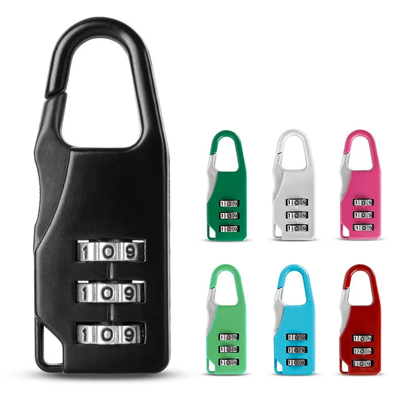 

2pcs/lot Alloy Combination Code Number Lock Padlock Luggage lock for Zipper Bag Backpack Handbag Drawer Cabinet