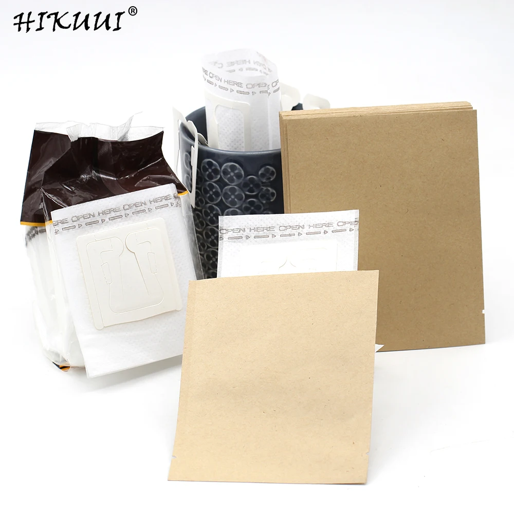 Капельный фильтр для кофе подвесной ушной пакет и из крафт бумаги влагостойкий