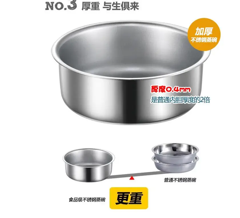 Медведь ZDQ-2201cooking бытовая техника для дома яичный котел автоматический отпариватель питания однослойный Многофункциональный нержавеющий
