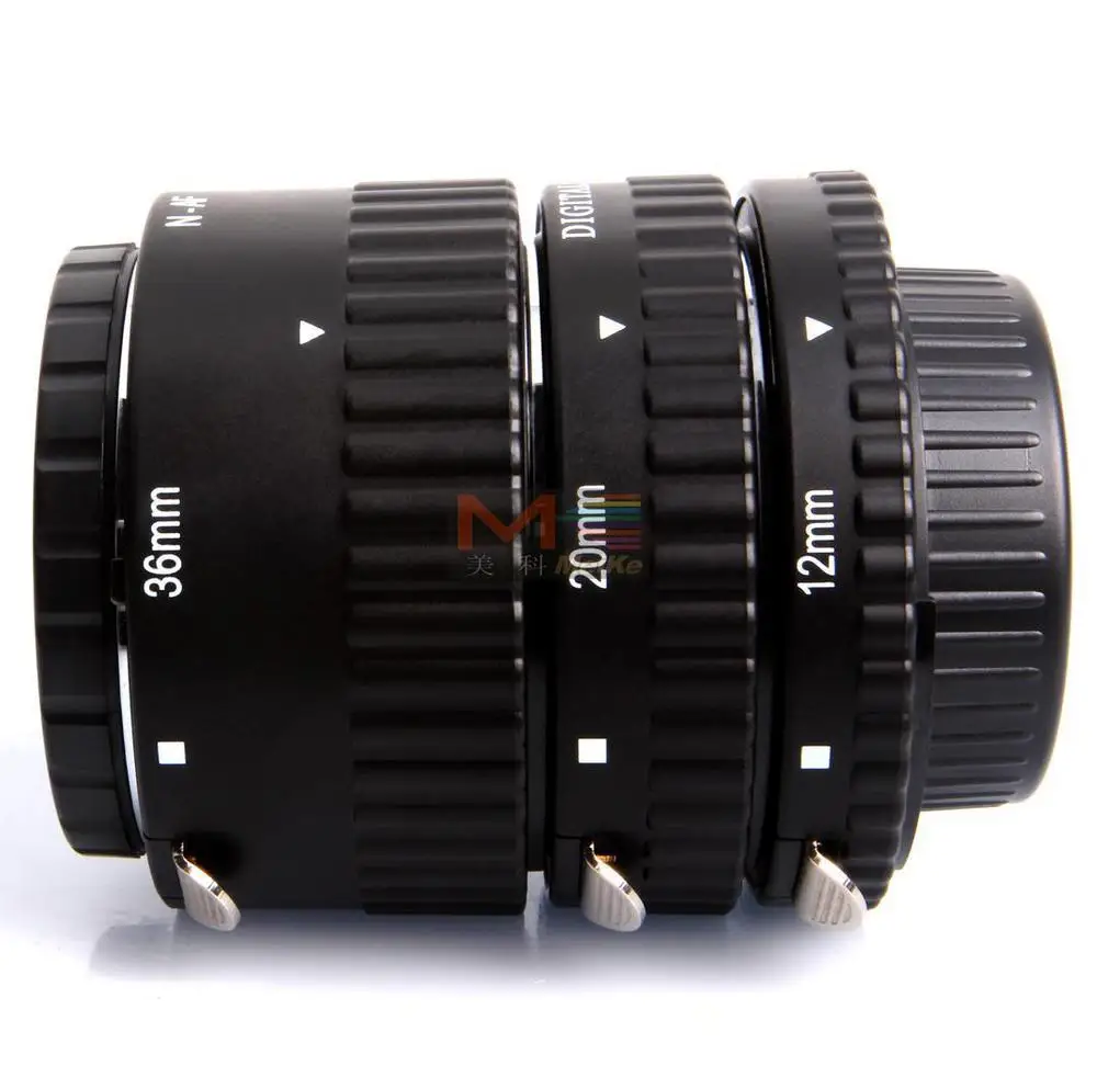 Meike MK-N-AF-A металлический Автофокус AF Макро Удлинитель Набор для камеры Nikon