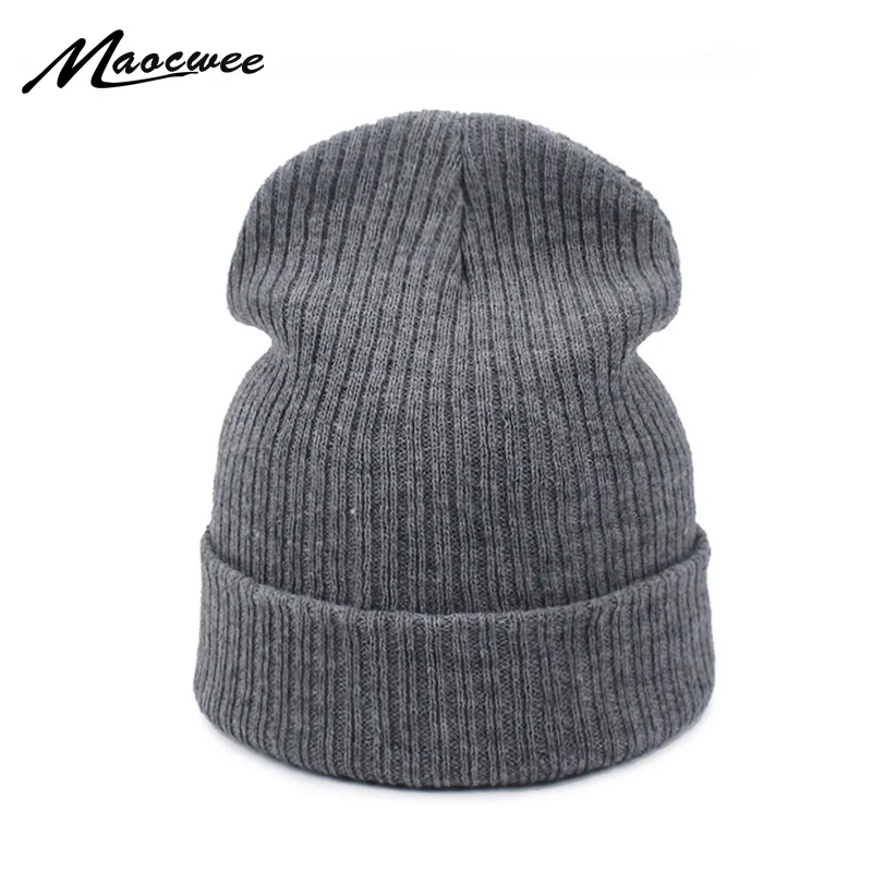 Шапка унисекс зимняя однотонная теплая 2017|beanie knit|knitted caphats unisex |