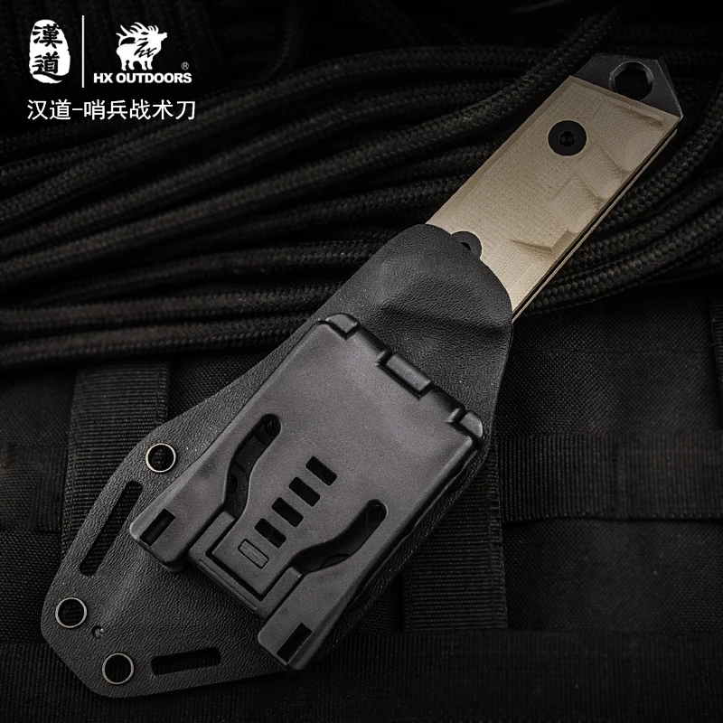 HX OUTDOORS Portable Tactical Knife Camping Hunting Multi-function Gear AUS-8 stainless steel knives faca hunting knife | Инструменты