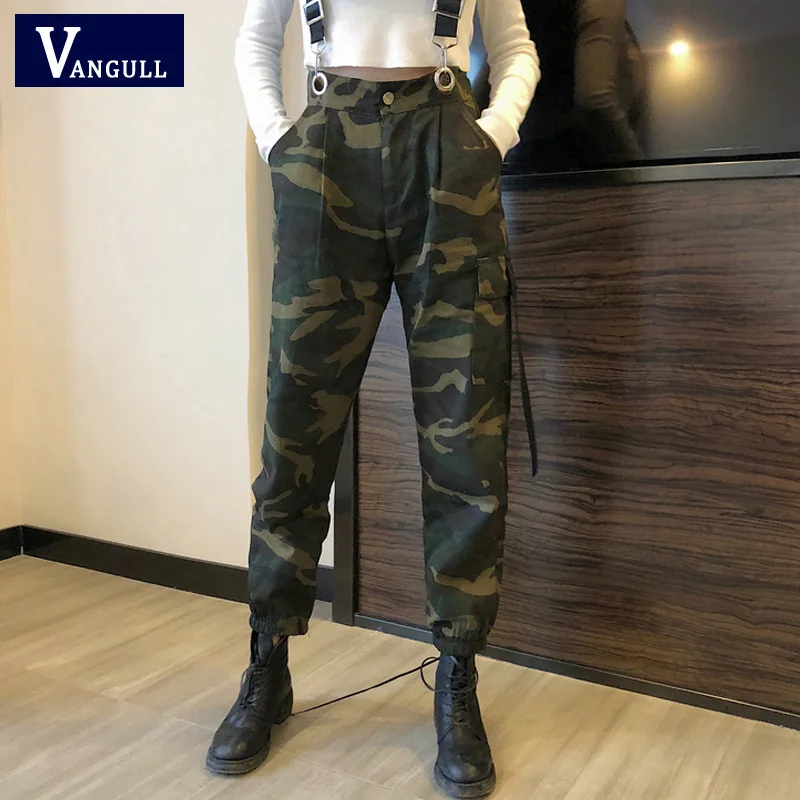 Женские камуфляжные комбинезоны VANGULL уличные в полоску весна осень 2019|Женские