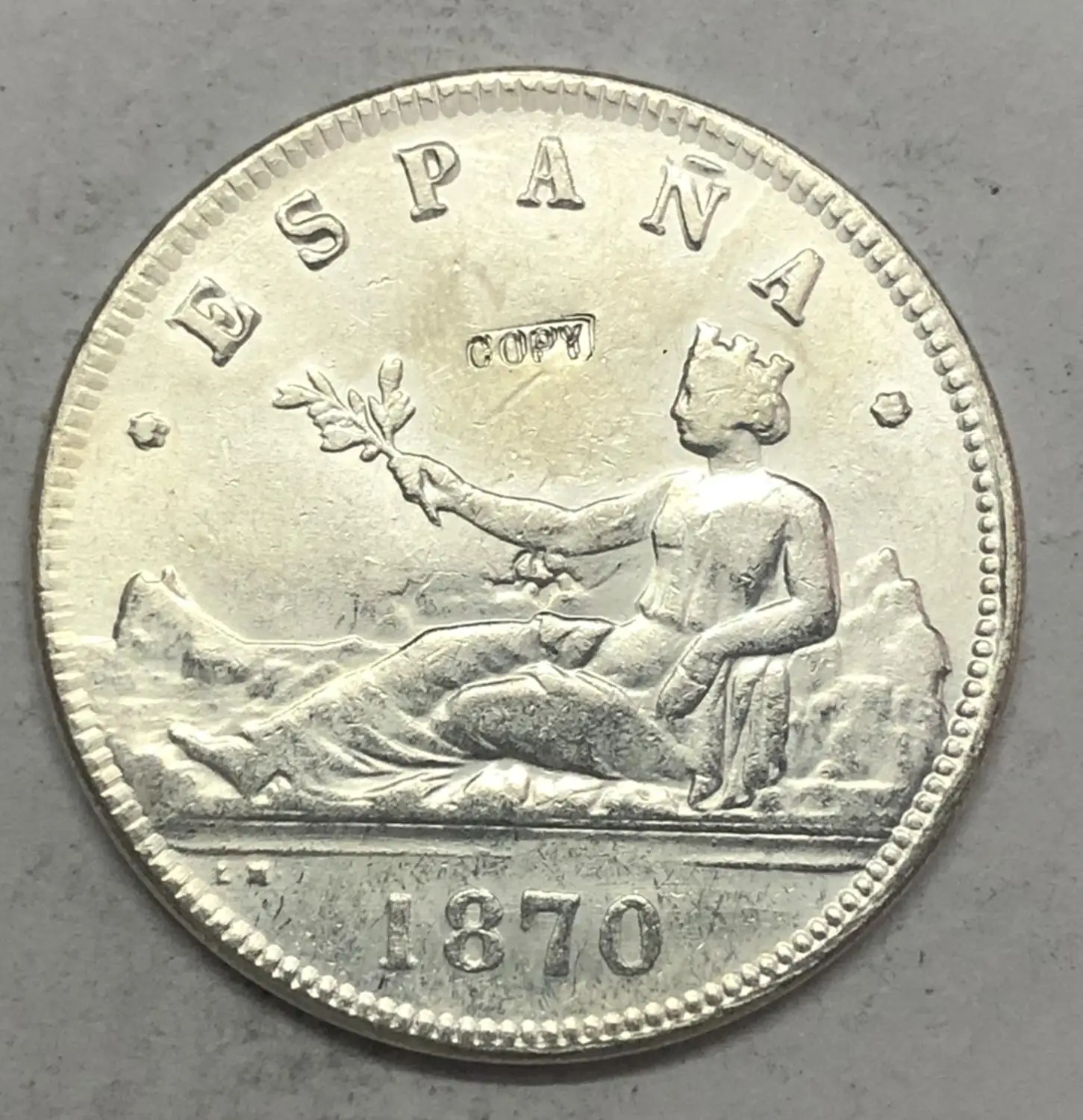 

1870 5 Pesetas - Provisional Government