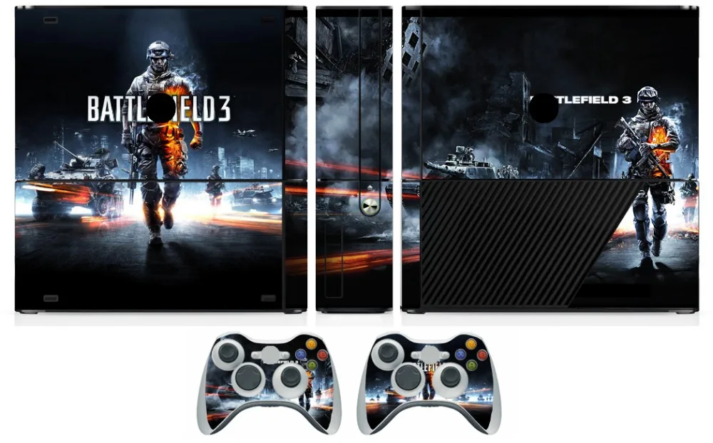 Виниловая защитная пленка 202 Battle для Microsoft Xbox 360 E и 2 контроллера наклейки XBOX360 SLIM