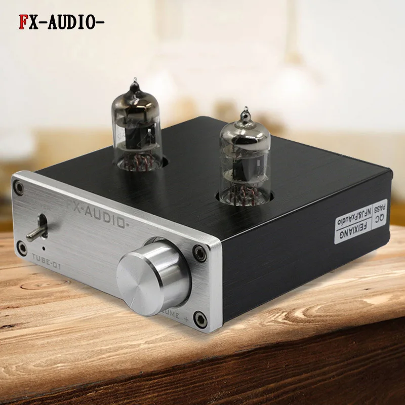 FX AUDIO трубка 01 желчный предусилитель ламповый буфер 6J1 Hi Fi DC 12V Профессиональный