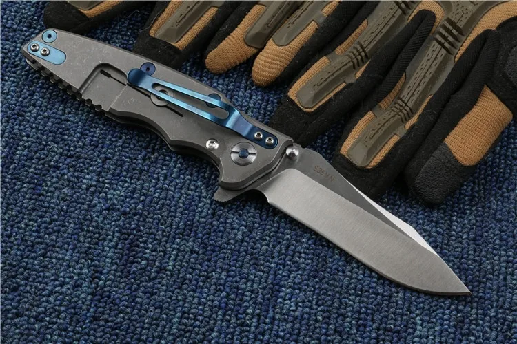 Складной нож Lange ZT0392 лезвие S35VN титановая ручка шариковый подшипник тактический
