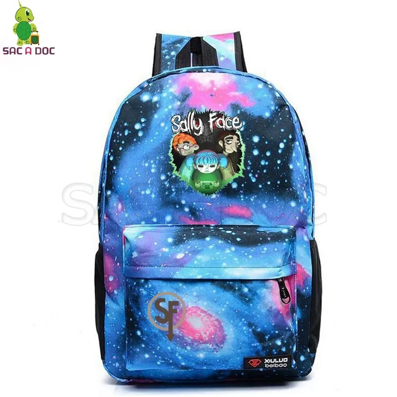 Sally Face игровой космический рюкзак, модный рюкзак для ноутбука, Мультяшные школьные сумки для подростков мальчиков и девочек, повседневный дорожный рюкзак - Цвет: 5