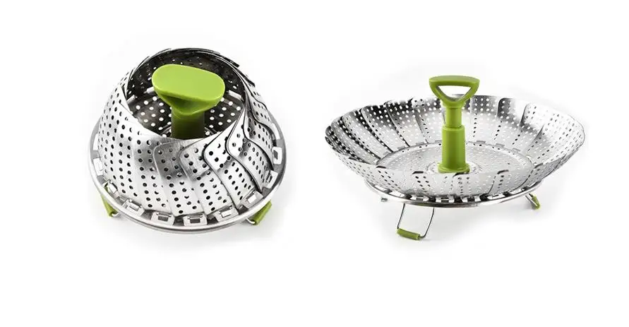 Отпариватель для яиц из нержавеющей стали складной лоток с фильтром воды