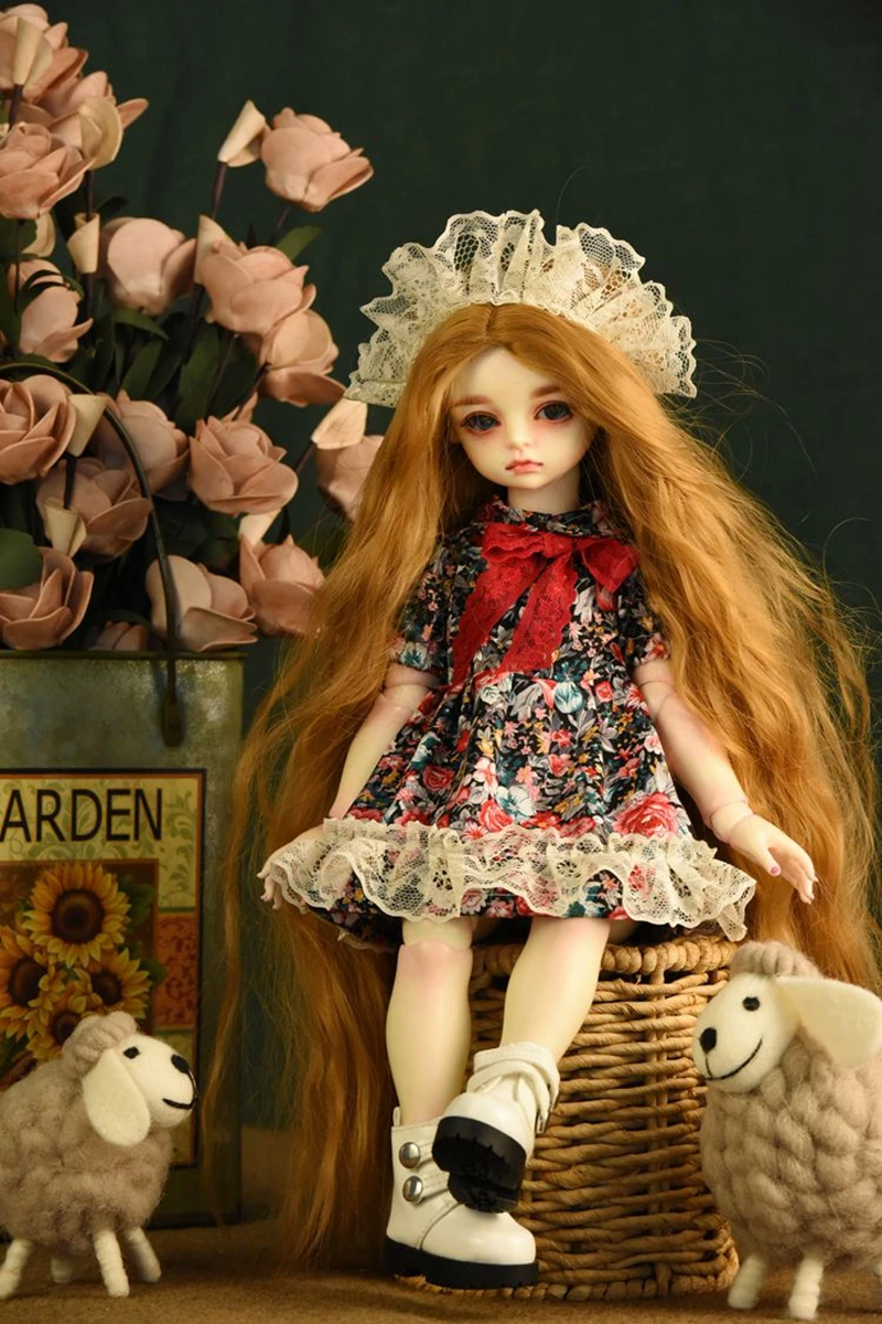 1/4 Одежда для кукол модное милое платье и белые колготки для BJD аксессуары для кукол SD для цветочного платья куклы тканевые Игрушки для девочек подарок